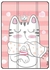 غطاء قلاب لحماية جالاكسي تاب A 10.1 بوصة من سامسونج نمط مطبوع برسمة قطة أنيقة