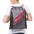 Adidas Strength Sackpack For Unisex - Polyester, Heather Gray/Scarlet