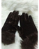 Women Finger Warmer With Fur Knitting