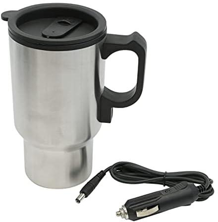 Streetwize SWTF1 12V Travel Flask - 350ml Thermostatic Mug for Caravans, Motorhomes with Airtight Lid, Slide Lock Aperture | Portable Electric Kettle Jug