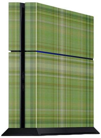 Tartan Printed Console Sticker For PlayStation 4