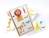No Brand Arabic Shapes Flash Cards with Wooden Box - 28 Pcs