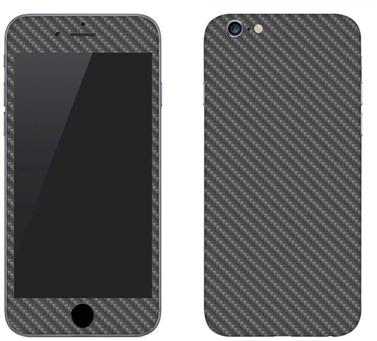 Vinyl Skin Decal For Apple iPhone 6 Plus Carbon Fibre Anthracite