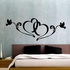 Decorative Wall Sticker - 2 Birds And 2 Hearts