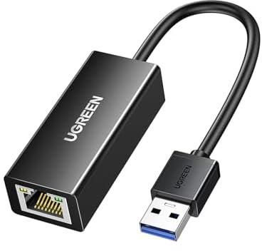 UGREEN USB to Ethernet Adapter for Laptop PC Gigabit USB 3.0 to 10 100 1000 Mbps Network Adapter USB A to RJ45 Wired LAN Adapter Compatible with Nintendo Switch MacBook Mac Mini Windows macOS Linux