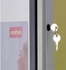 Nobo Internal Glazed Case Lockable Cork  8 x A4 Sliding Door