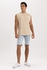 Defacto Man Young Boxy Fit Crew Neck Knitted Athlete - Beige