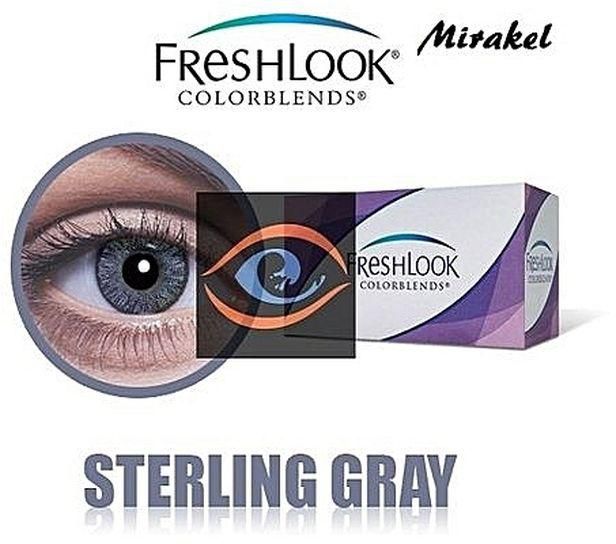 Fresh Look Contact Lens + 120ml Solution - Sterling Grey
