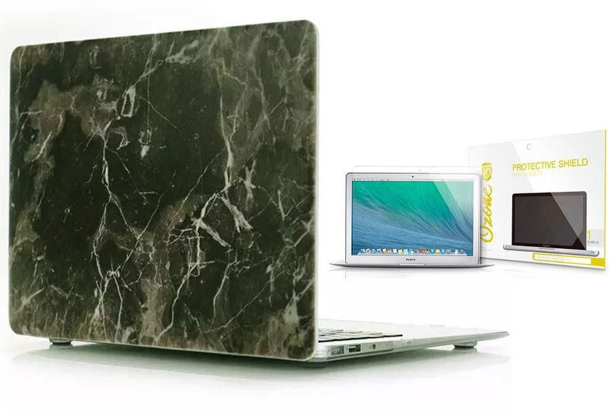 Hard plastic case & Ozone Screen Guard for Macbook 12 Retina - Marble 5