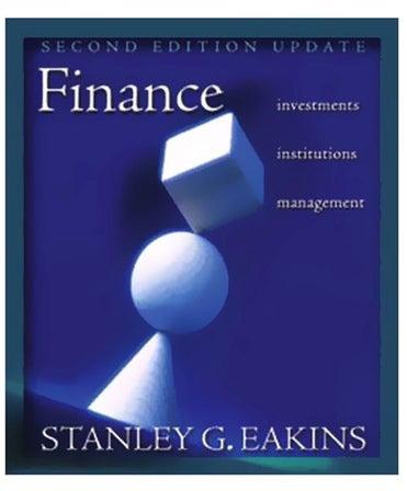 Finance: Investments Institutions Management Hardcover English by Stanley G. Eakins - 38168