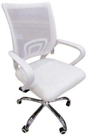 Swivel Mesh Office Chair White 49x49x70cm