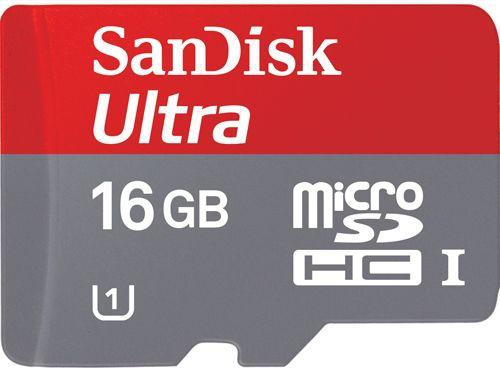 SanDisk Ultra 16GB microSD microSDHC Memory Card w/ SD Adapter for Blackberry Z3