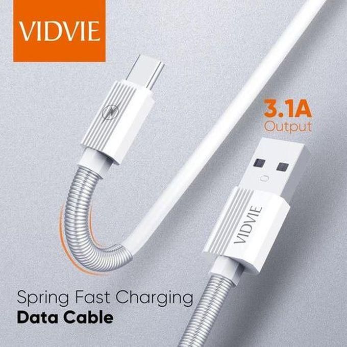 Vidvie Type - C Data Cable،(charging Link)- Fast Charge-3.1A-Original From VIDVIE