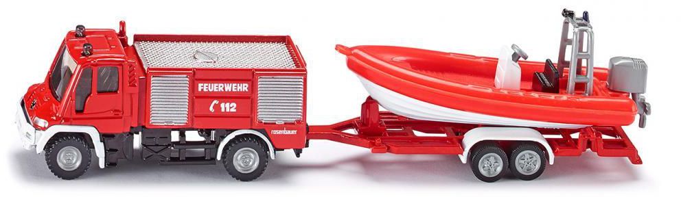 Siku(S1636) , Fire Engine + Boat (As picture)
