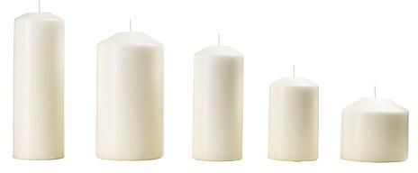 FENOMEN Unscented block candle, set of 5, natural