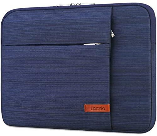 Lacdo 13 inch Laptop Sleeve Case for 13 inch New MacBook Air M2 A2681 M1 A2337 A2179 A1932 | 13 inch New MacBook Pro M2 M1 A2338 A2251 A2289 A2159 A1989 | 12.9" iPad Pro 6th 5th 4th Computer Bag, Blue