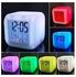 7 Colors Led Changing Digital Alarm Clock White
