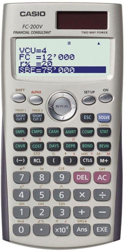 Casio FC- 200V Financial Calculator
