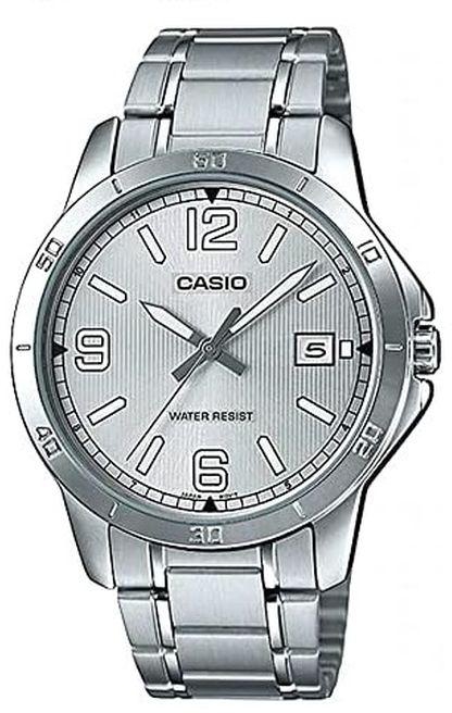 Casio Men's Water Resistant Analog Watch Mtp-V004D-7B2 Silver