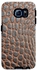 Stylizedd Samsung Galaxy S6 Edge Premium Dual Layer Tough Case Cover Matte Finish - Cowhide Leather - Black