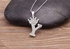 Necklace Silver-plated - (Y)