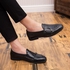 Big Size Mens Business Leather Shoes Slip-On Formal Leather Footwear Black