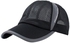 قبعة بيسبول بتصميم من مادة شبكية مناسبة للارتداء في الأماكن الخارجية أسود/ رمادي