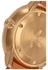 ساعة يد بعقارب وسوار من الجلد طراز Z08-2548-00 - 40 ملم - بني