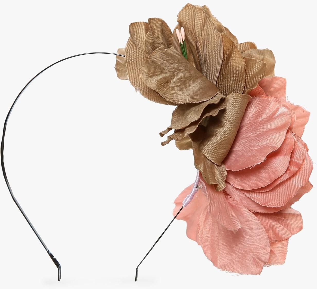 Pink Pastel Flowers Headband