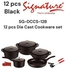 Signature Heavy duty Nonstick,12 Piece Die-Cast Cookware Sets with Frying Pan,Gas/Induction Compatible