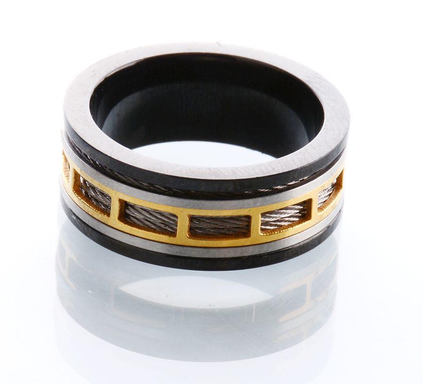 Ring for Men, Size 8 US, Stainless Steel, CH1004