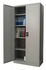 Full Height Steel Cupboard Swing Door 4-Shelves Grey