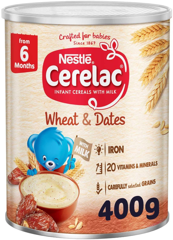 Nestle Cerelac Infant Cereal  Wheat &amp; Dates 400g