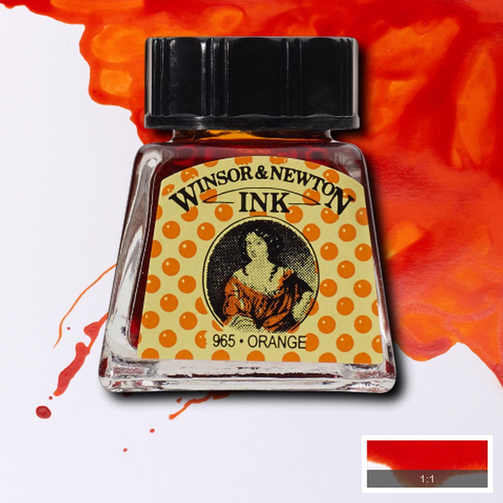 Winsor & Newton Drawing Ink -14ml (Orange)