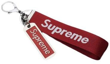 Style Letter Supreme Keychain Red/White