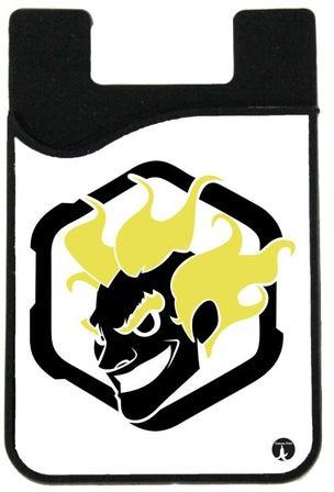 Video Game Printed Card Holder White/Black/Yellow