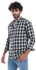 Pavone Casual Plaids Full Buttoned Shirt - Green & Grey
