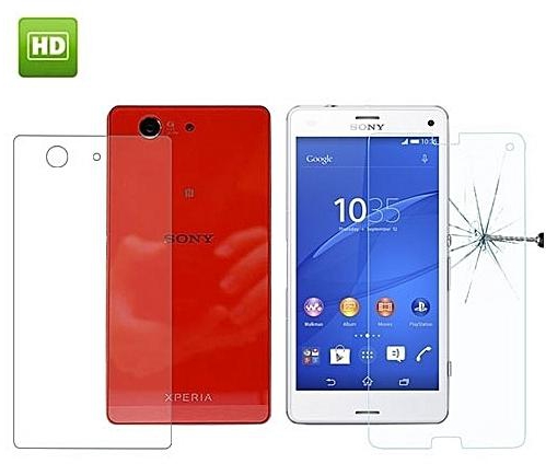 Generic 0.26mm 9H+ Surface Hardness Explosion-proof Front + Back Tempered Glass Film for Sony Xperia Z3 Compact / Z3 mini