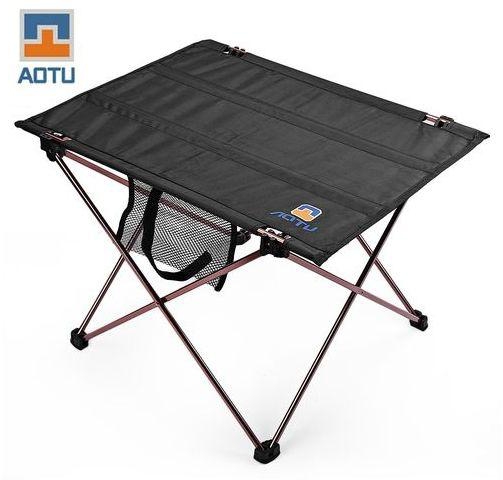 Aotu Table With Anti-slip Cover Camping Kit - Black