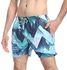 Pavone Tropical Palm Pattern Slip On Swim Shorts - Green & Shades of Blue