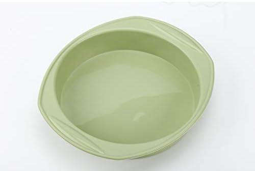 Falez Silicone Round Cake Pan, Light Green, SE-062