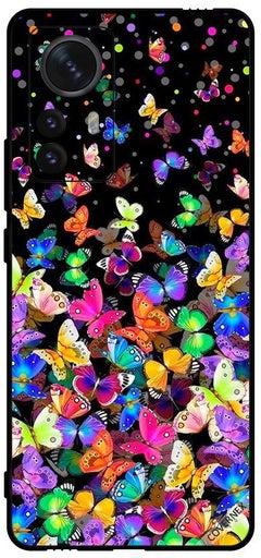 Protective Case Cover For Xiaomi 12 Pro Multi Color Small Butterflies