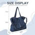 Soft Denim Handbag for Women Casual Hobo Tote Bag Retro Crossbody Bag Large Capacity Denim Purses