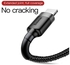 Baseus cafule cable usb for lightning 1.5a 2m gray+black