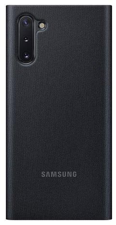 Samsung Note 10 Leather Case, Black