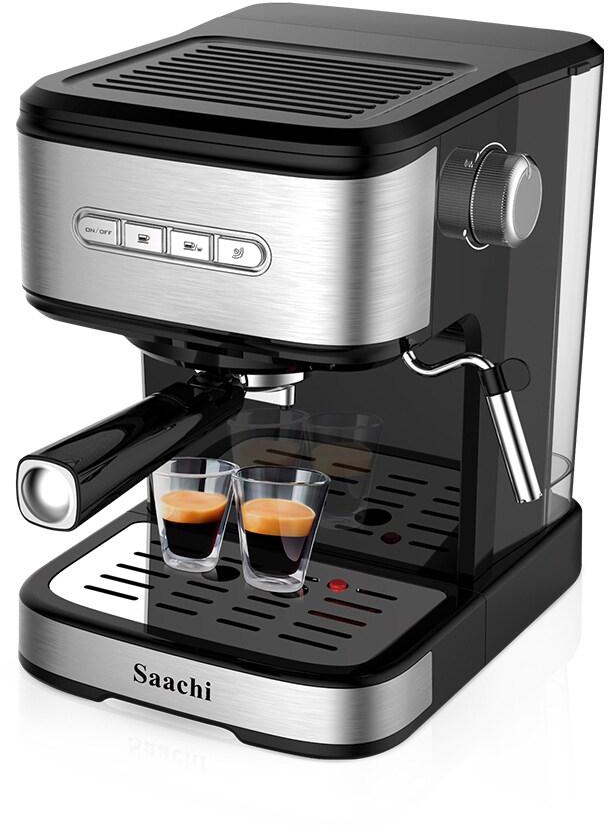 Saachi 3 In 1 Coffee Maker NL-COF-7062-BK With 20 Bar Automatic Steam Pressure Pump