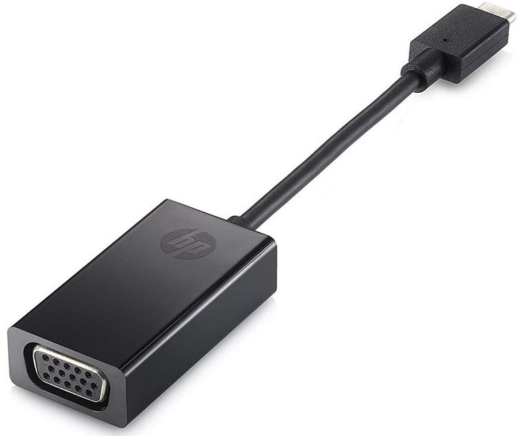 محول عرض اتش بي من منفذ USB فئة سي إلى مدخل VGA، اسود- P7Z54AA