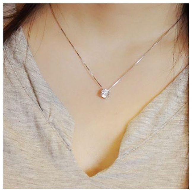 Tiny Female Silver Necklace