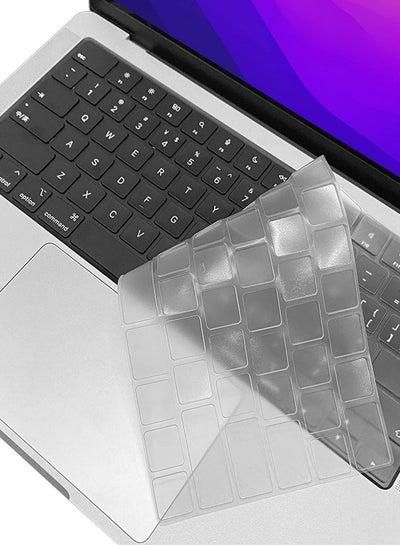 Keyboard Cover for 12.4" Microsoft Surface Laptop Go 2 2022 Release & Surface Laptop Go 2021 2020 Release Soft-Touch TPU Keyboard Protector Skin--Clear