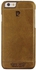 Pierre Cardin Premium Genuine Leather Hard Back Cover For iPhone 6/6S 4.7  brown
